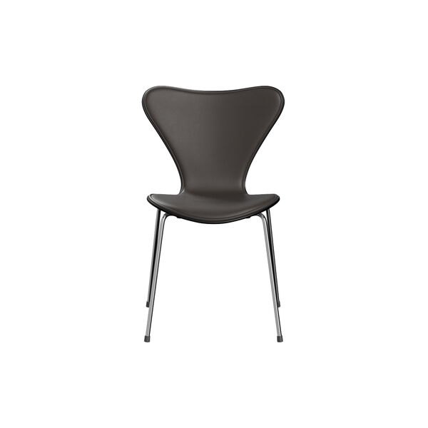 Series 7&trade; 3107 Front Upholstered Chair, Essential dark brown, Fritz Hansen