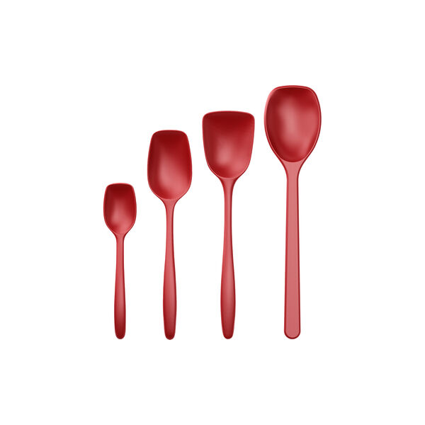 NEW Classic Pot Spoon Set 4 parts, red, Rosti