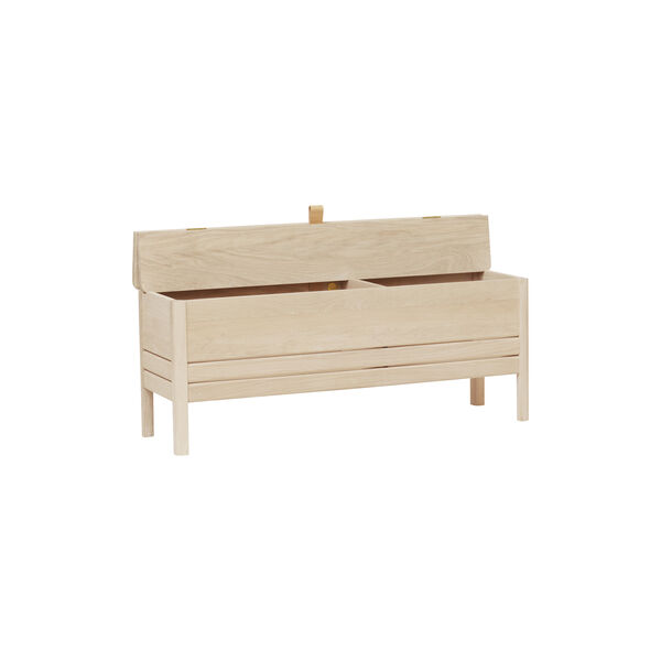 A Line Storage Bench, white oak, Form & Refine