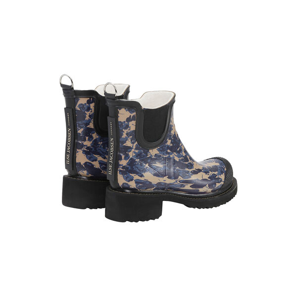 Short Rubber Boot | Beige Butterfly, Ilse Jacobsen Hornb&aelig;k
