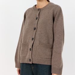 LR-PERLE 9 Cardigan, walnut melange, Levet&eacute; Room