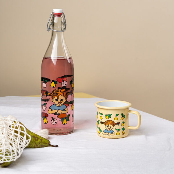 Pippi glass bottle fruits, Muurla