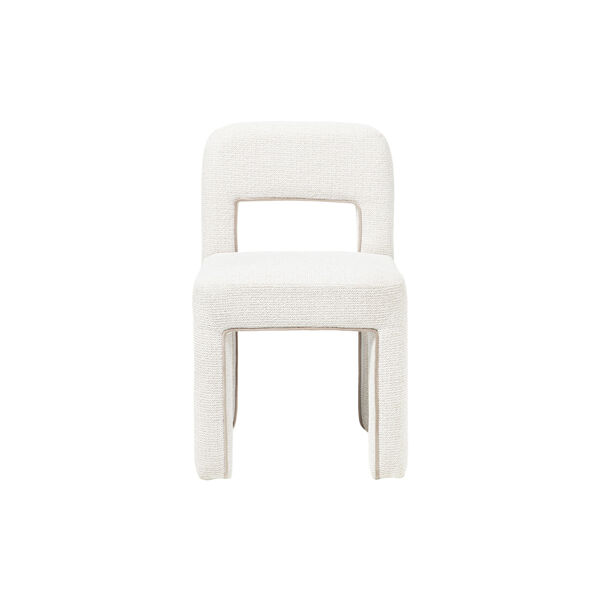 Ana Dining Chair, boucl&eacute; white/beige, Westwing Collection