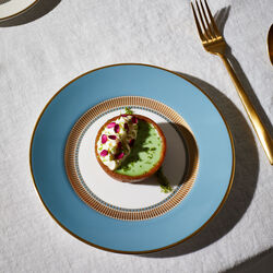 Heila Plate &Oslash; 20 cm, light blue/white/gold, Wedgwood