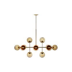 Lord Ballroom Lamp, brass/brown, Rubn