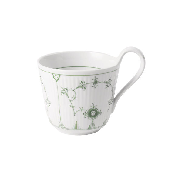Green Fluted Plain High Handle Cup 33 cl, Royal Copenhagen