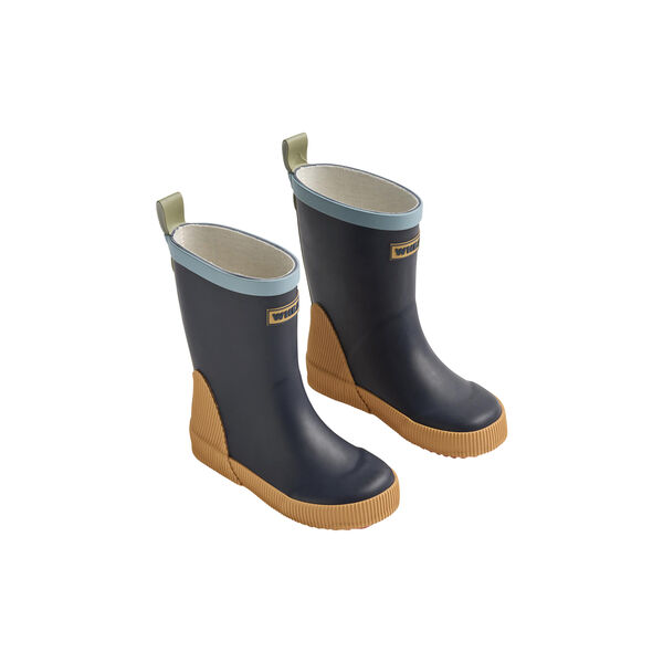 Rubber Boot Welly, navy, Wheat
