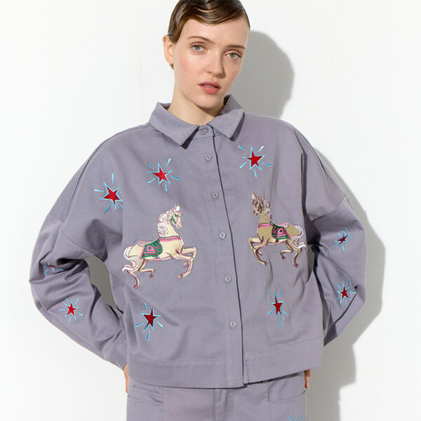 Electra Shirt, grey, HUNK&Oslash;N