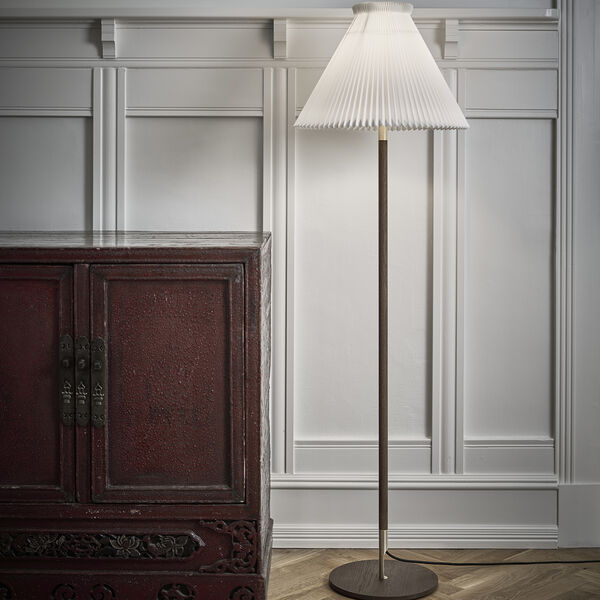 Le Klint 328 Floor Lamp with Paper Shade, smoked oak, LE KLINT