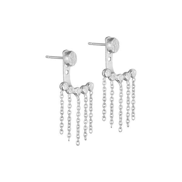 Earrings with Chains, silver, Pure by Nat