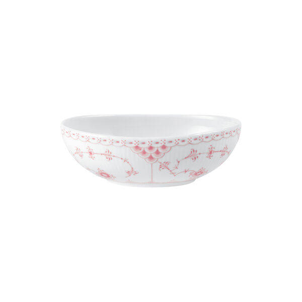 Coral Fluted Half Lace Oval Bowl, Royal Copenhagen