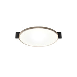 INLAY ROUND C2 Ceiling/Wall Light, matt black/satin gold, LIGHT-POINT