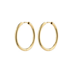 APRIL hoop earrings small, gold plated, Pilgrim