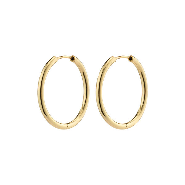 APRIL hoop earrings small, gold plated APRIL hoop earrings small, gold plated, Pilgrim