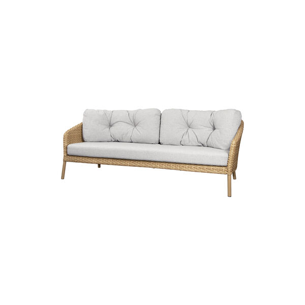 Ocean Large 3-seater Sofa, natural, Cane-line
