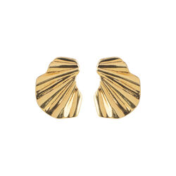 Wave Earring Medium, gold, ENAMEL Copenhagen