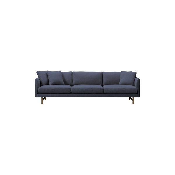 5523 Calmo 80 3-seater Sofa, dark blue/smoked oak, Fredericia Furniture