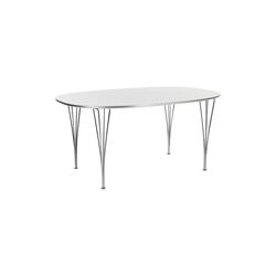 FH B613 Super-Elliptical Dining Table, white, Fritz Hansen
