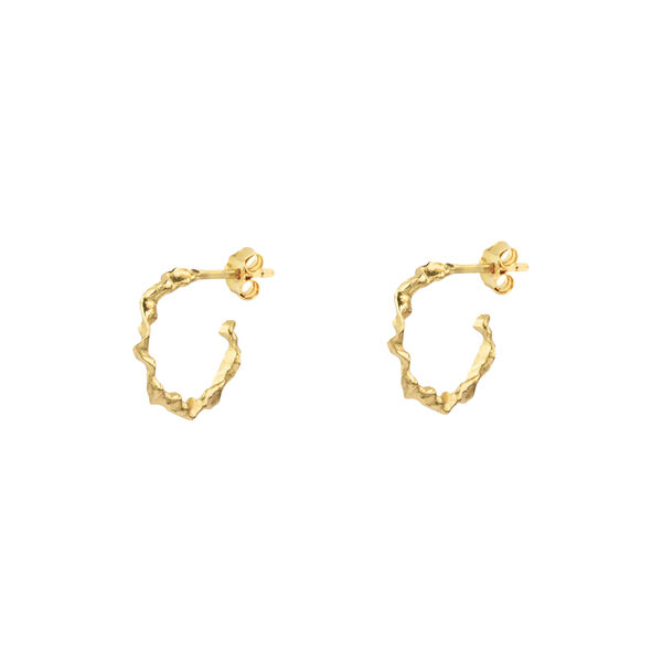 SHAMAN HOOP EARRINGS S, gold plated, House of Vincent