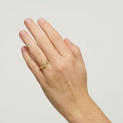 Noora foil ring, green, Pure by Nat