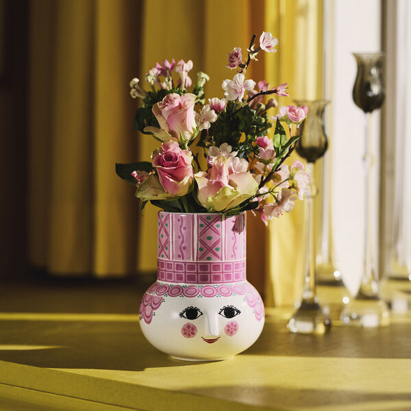 Olga Vase, pink, Bjørn Wiinblad