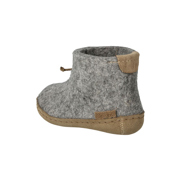 Felt Ankle Shoe Kids, grey, Glerups