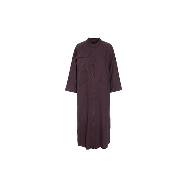 Lazy linen shirt dress, raisin, BITTE KAI RAND