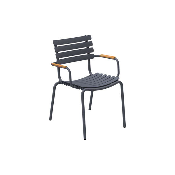 ReCLIPS Bamboo Dining Chair, dark grey, HOUE