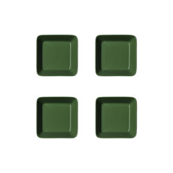 Teema Square Dish 4 pcs, hunter green, Iittala