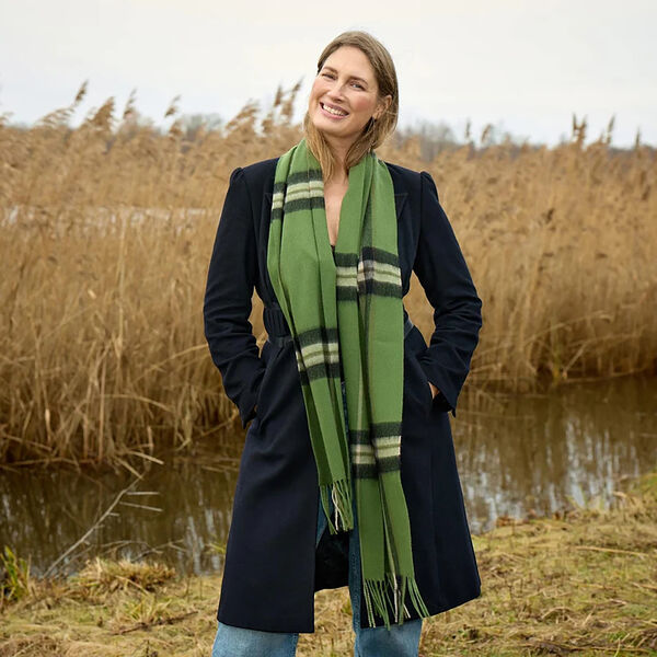 CHECK IT OUT scarf, green, Bella Ballou