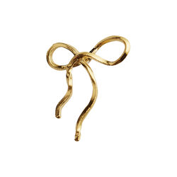Flow Bow Earring Single, gold, Stine A Jewelry