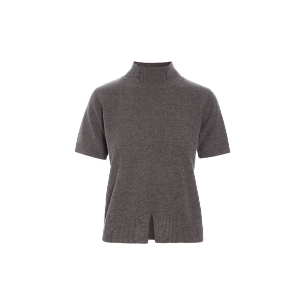 Kumo cashmere short sleeve blouse, shark melange, BITTE KAI RAND