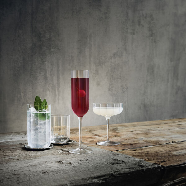 Jazz champagne coupe 4 pcs, Luigi Bormioli