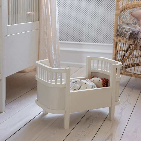Doll Bed with mattress, white, Sebra