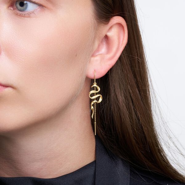 Willow chain earrings, silver plated Willow chain earrings, silver plated, Pure by Nat