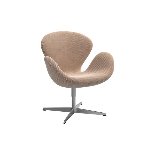 Swan&trade; 3320 Lounge Chair, creme/brown 0428, Fritz Hansen