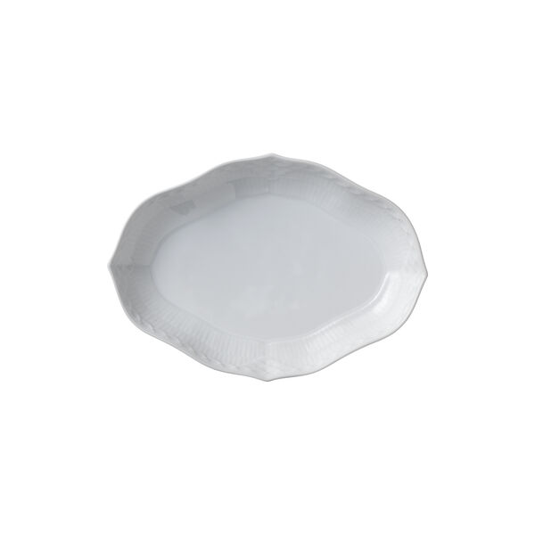 White Fluted Half Lace Dish 22 cm White Fluted Half Lace Dish 22 cm, Royal Copenhagen