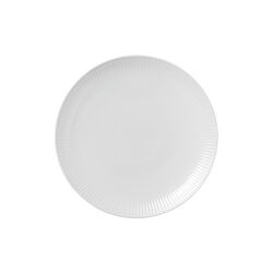 White Fluted Coupe Plate Ø 23 cm, Royal Copenhagen