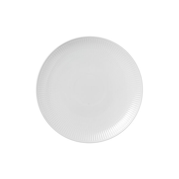 White Fluted Coupe Plate Ø 23 cm White Fluted Coupe Plate Ø 23 cm, Royal Copenhagen
