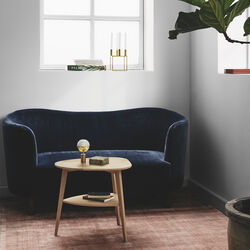 Heart Table, white oiled oak, Aakjaer Furniture