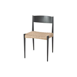 Pia Dining Chair, black painted oak/natural, DK3