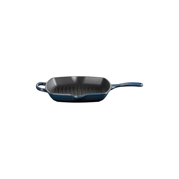 Signature cast iron square grillit 26 cm, nuit, Le Creuset