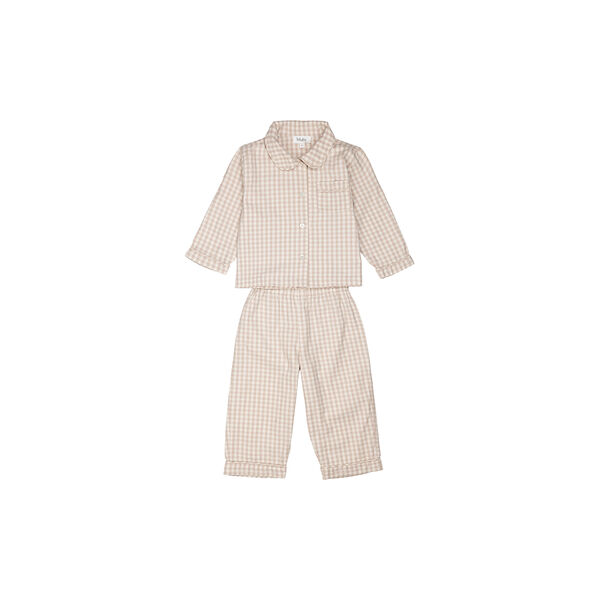 Classic Pyjamas, beige gingham Classic Pyjamas, beige gingham, Lalaby