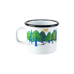 Moomin Valley Enamel Mug, white, Muurla