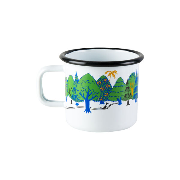 Moomin Valley Enamel Mug, white, Muurla