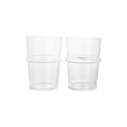 Boya&nbsp;Tall&nbsp;Glasses&nbsp;2 stk., clear with bubbles, Ferm Living