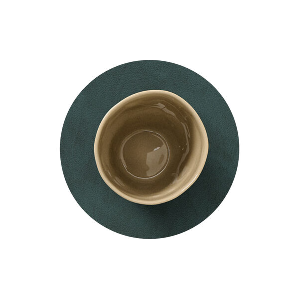 Nupo glass mat Circle, dark green, LIND DNA