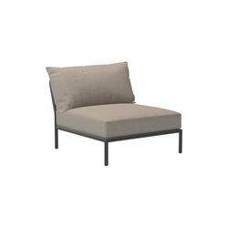 LEVEL2 Single Module Lounge Chair, Sunbrella Heritage ash, HOUE