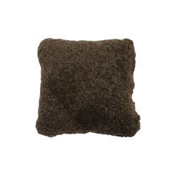 New Zealand Sheepskin Cushion, taupe, NATURES Collection