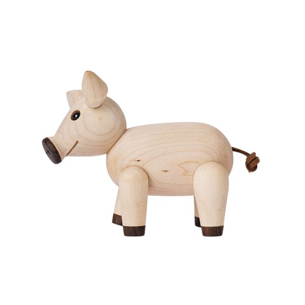 Penny Pig wooden figurine, Spring Copenhagen